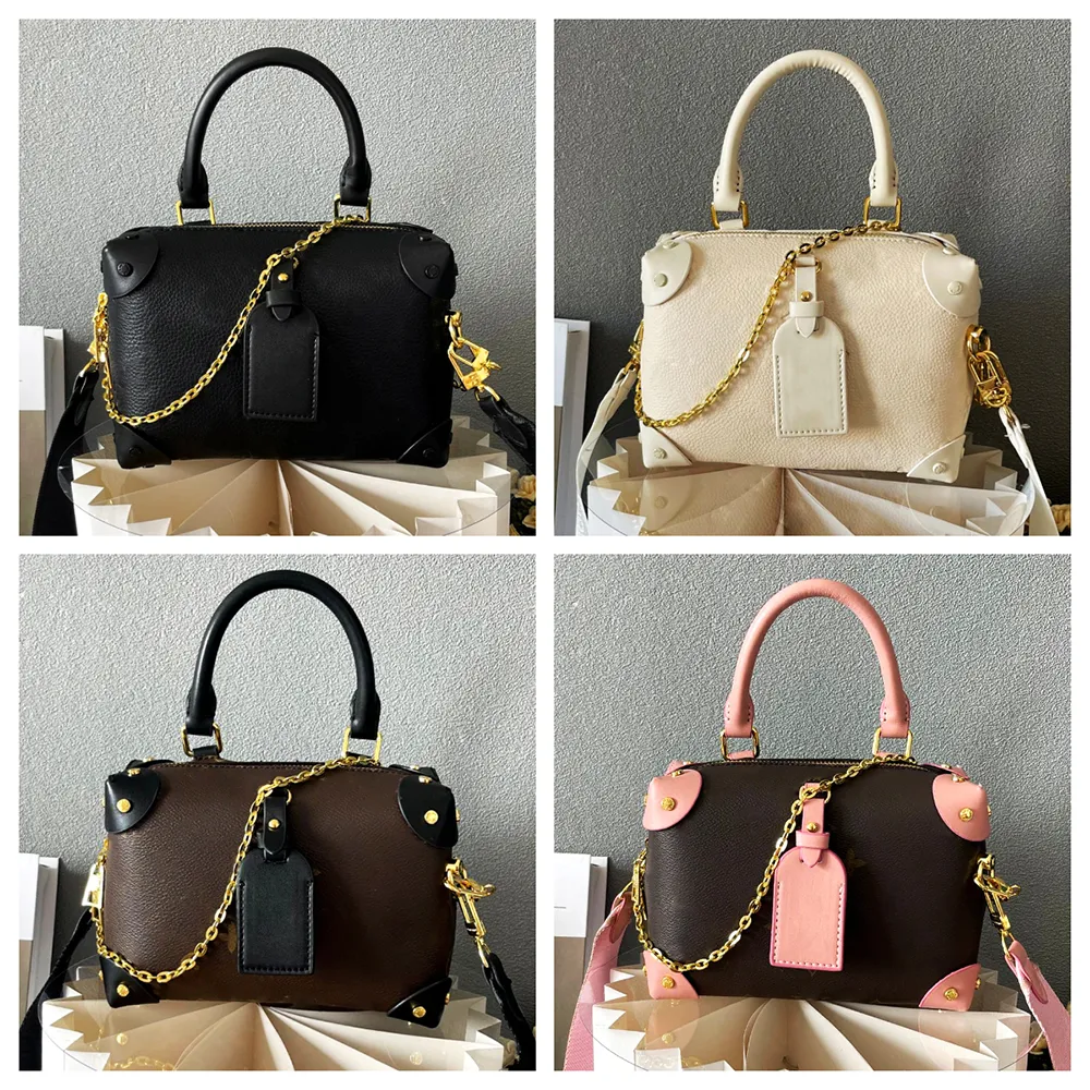 7A Designer Petite Malle Souple torebki Kobiety torby na ramię Łańcuchowe torba mini torba crossbody torebki kosmetyczne haftowe narzędzia mini torba torebka na ramiona