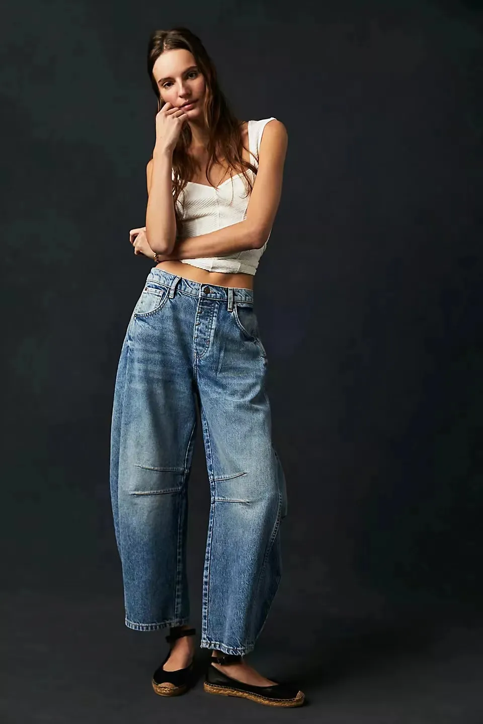 Vrouw designer jeans heren dames denim broek mannen ontspannen lage broek high -end kwaliteit recht ontwerp retro streetwear casual joggers pan het hele seizoen broek