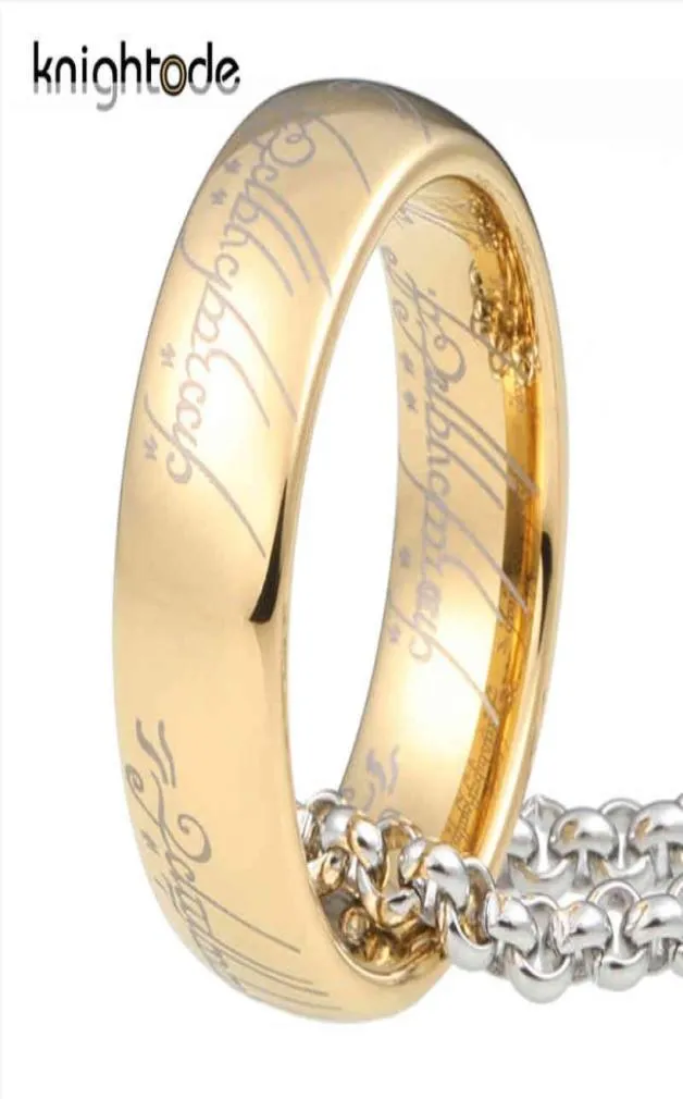 Hoge kwaliteit 6 mm 8 mm wolfraamcarbide ringen voor mannen en vrouwen Top goud, roze goud, zwart, blauw verguld en regelmatige gravure Dome Band4148456