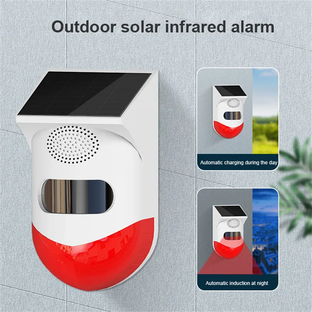 Rilevatore Tuya Smart WiFi Allarme Allarme solare a infrarossi esterno Sicurezza antifurto wireless impermeabile Controllo remoto tramite app mobile Smart House