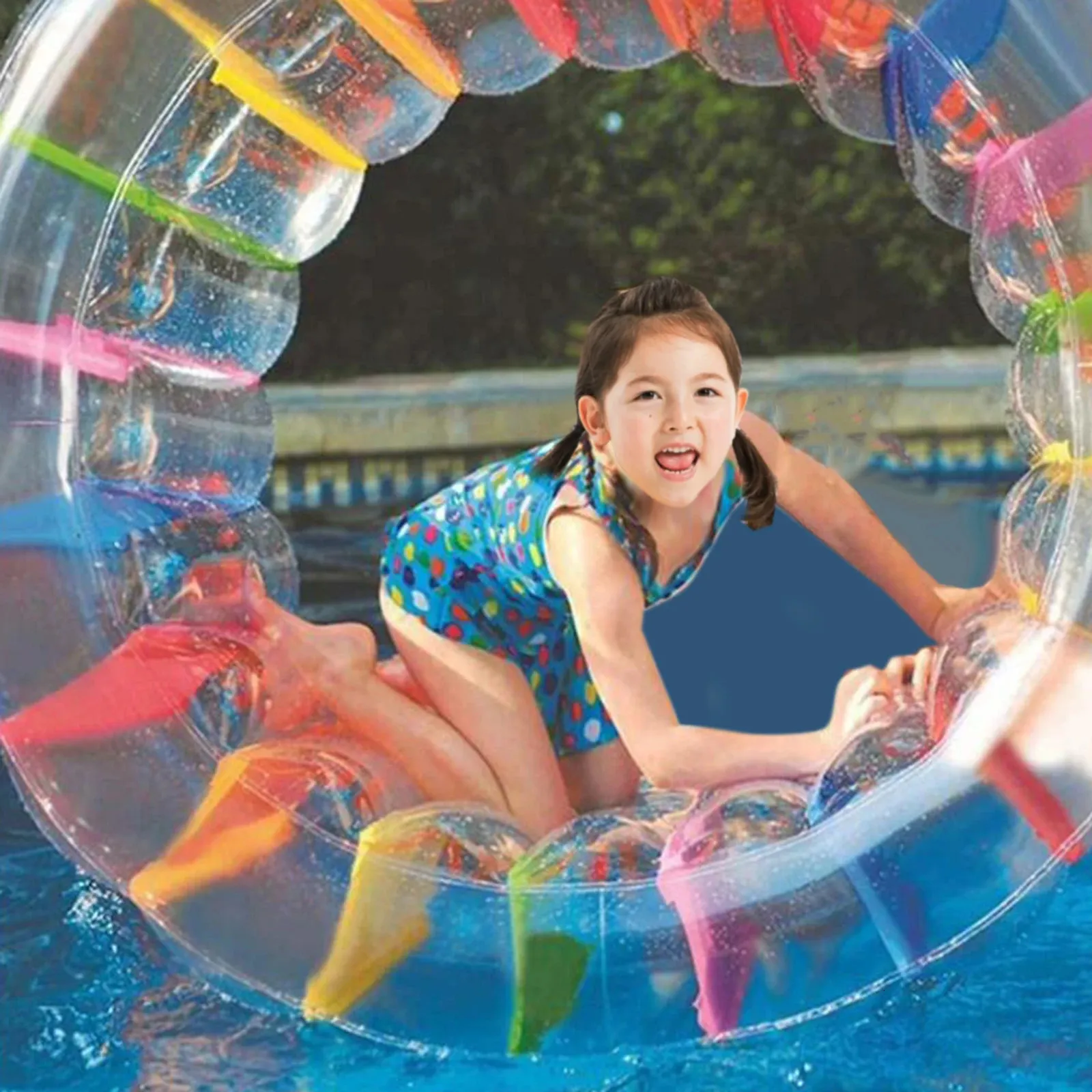 Save Big on Bulk Inflatable Water Wheel Inflatable Water Wheel Roller  Swimming Pool Floats Beach Summer Floating Tubes Toy For Kids Adults 240223 