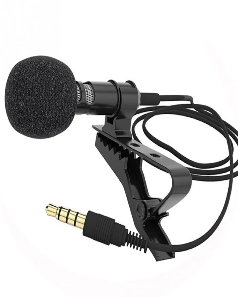 mini Microphone Clipon Collar Tie Mobile Phones Lavalier Microphones Mic for Android Cell Phone Laptop Tablet Recording8253069