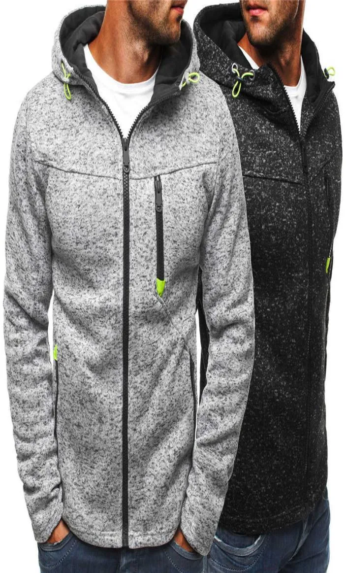 Men039s velo zip hoodie masculino casual fino térmico forrado capuz jaqueta moletom com zíper outerwear quente casual manga longa hoodie5230447