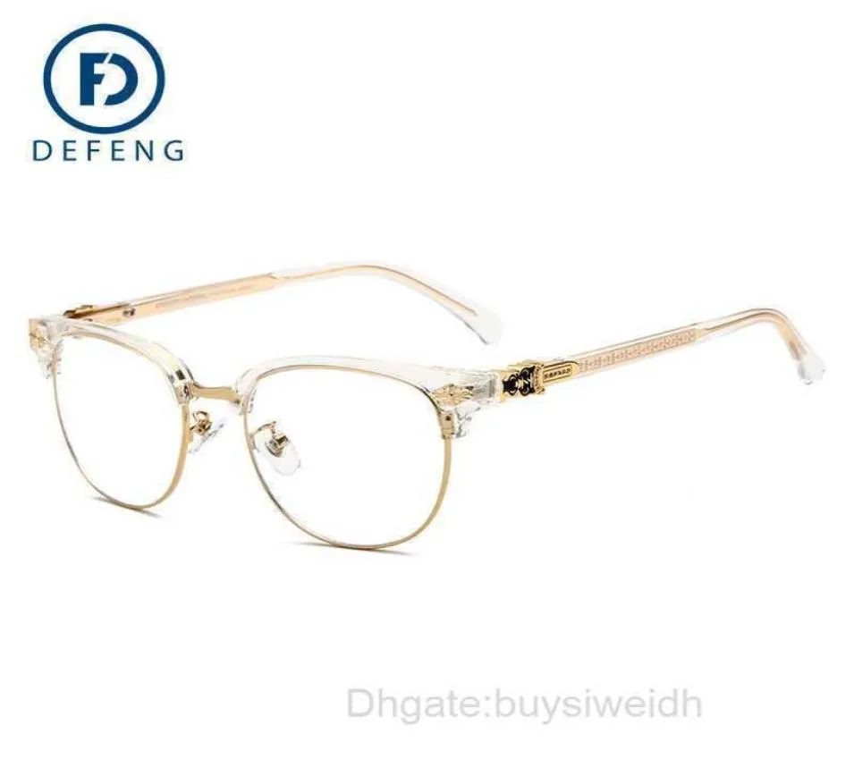 Designer Ch Sunglasses Frames Hearts Mens Plate Quality Anti Blue Light Glasses Myopia Cross Mark Chromes Women Luxury Eyeglass Fr9596404