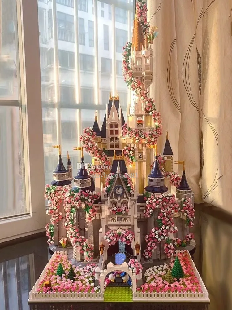 Brick Girl Build Architecture Lepin Hogwarts Bloco de construção Fantasy Toy Technic Block Castle Princess Figura Christmas