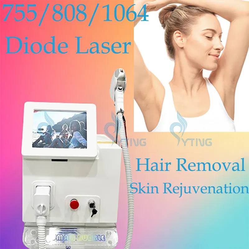 Triple Wavelength 755 808 1064 Diode Ice Laser Hair Removal Machine Diode Laser Depilation Skin Rejuvenation