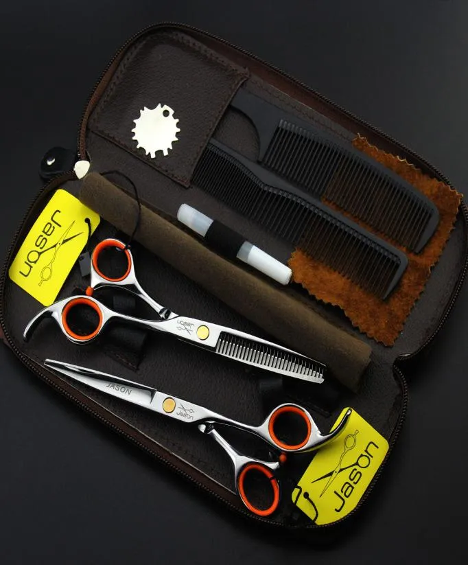 341 One Set Suit 55039039 16cm Brand Jason TOP GRADE Hairdressing Scissors Cutting Scissors Thinning Shears Professional H6726177