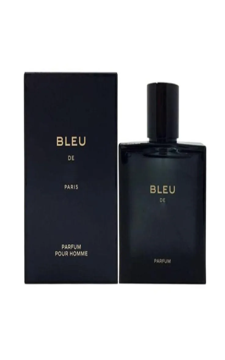 Perfume sólido marca de luxo 100ml bleu de per pour homme spray bom cheiro longa duração homem azul colônia entrega de gota saúde b5270101