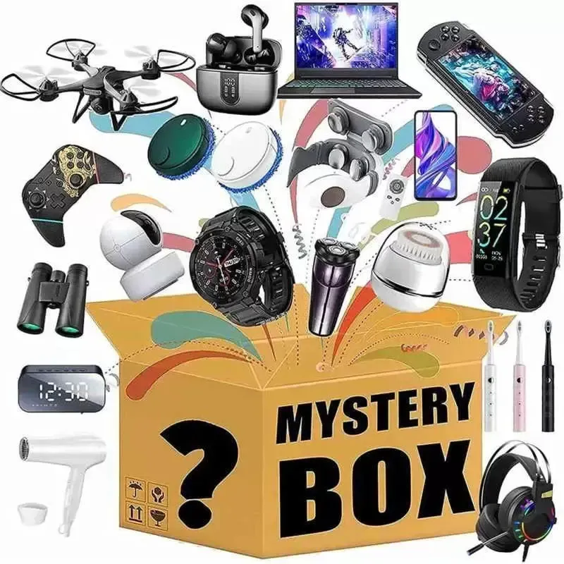 Цифровые электронные продукты Lucky Bag Mystery Boxes Toys Gifts Есть шанс открыть: игрушки, камеры, геймпады, наушники, умные часы, игровая консоль Еще подарок