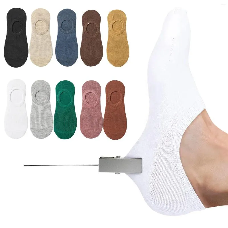Men's Socks 1 Pairs Of Trainer For Men And Women With Non Slip Silicone Solid Footie Slippers