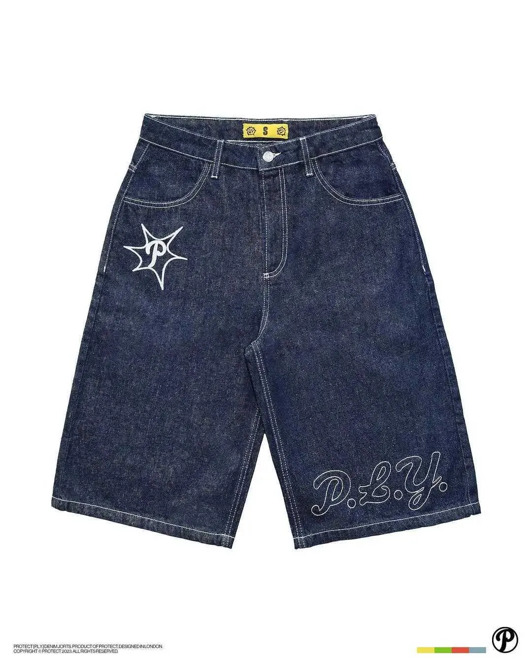 Men's Shorts Harajuku Shin Y2K Cute Snail Embroidered Wide Leg Casual Shorts Mens Casual Loose Pants Retro Shorts Sports Pants J240228