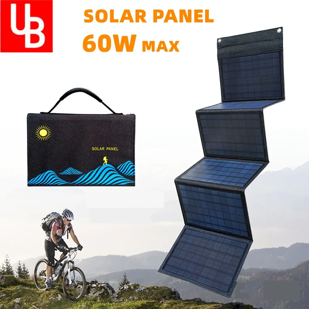 مجموعة ألواح الطاقة الشمسية الشمسية الكاملة لنظام الطاقة الشمسية للمنزل الكامل 12V للتخييم قبالة شبكة Solar System USB القاتل لبنك الطاقة