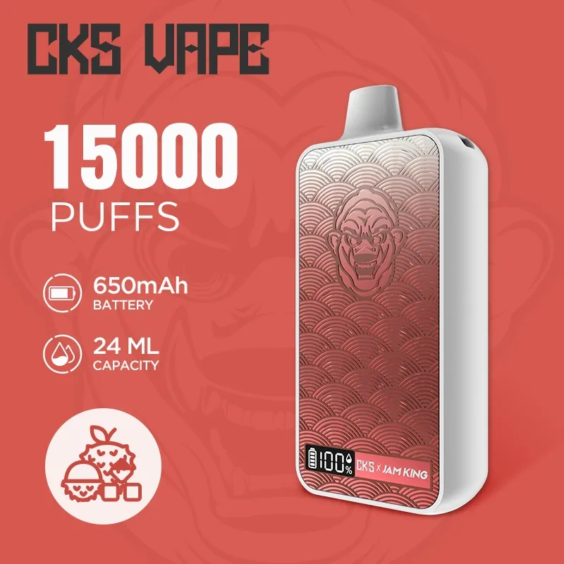 UE Jam King puffbar vape e cigarro 15000 24ml descartável Pod E-juice Screen Display 12 sabores 2% 3% 5% Nic Mesh Coil recarregável 650mAh vs Tornado 7000 elf bar vape