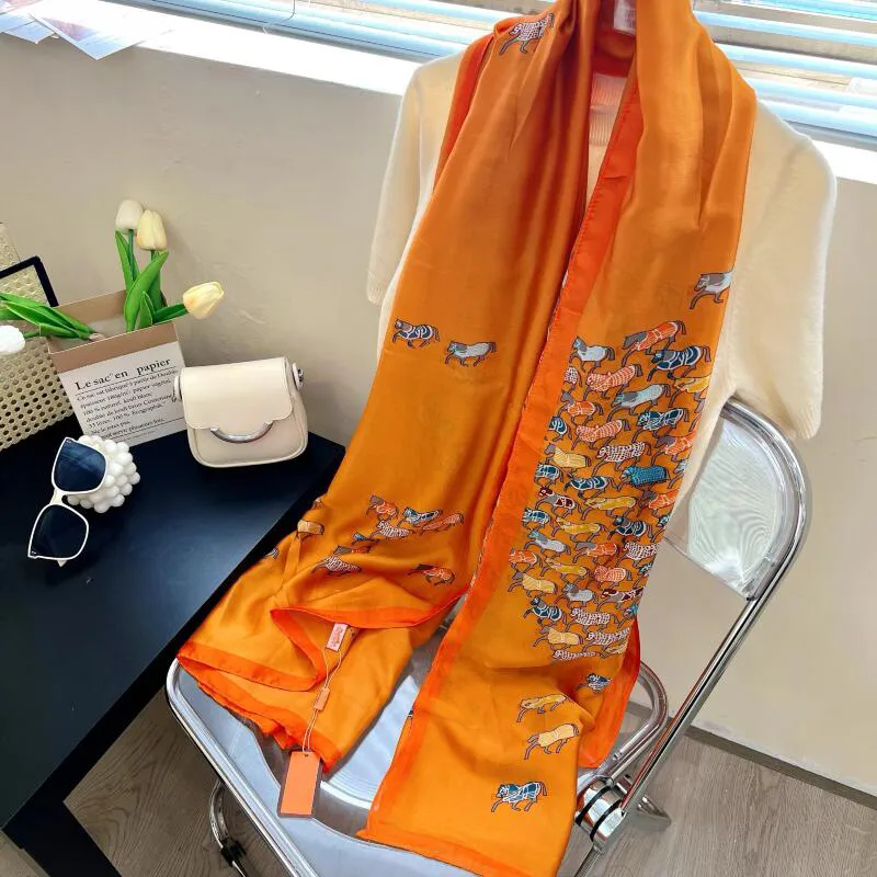 CAILDANL Scarf For Women Lightweight Soft Floral Leopard Printed Scarves Fall Winter Fashion Shawl Wrap With Fringe