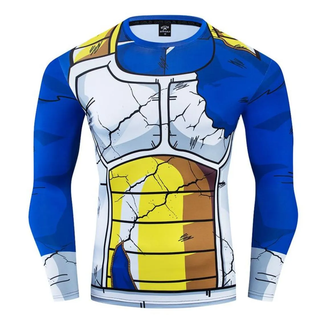 Men039s T-shirts 18 couleurs hommes 3D hauts de compression Anime t-shirt Vegeta Son Goku Streetwear Fitness Leggings Shorts Sportwear T5090484