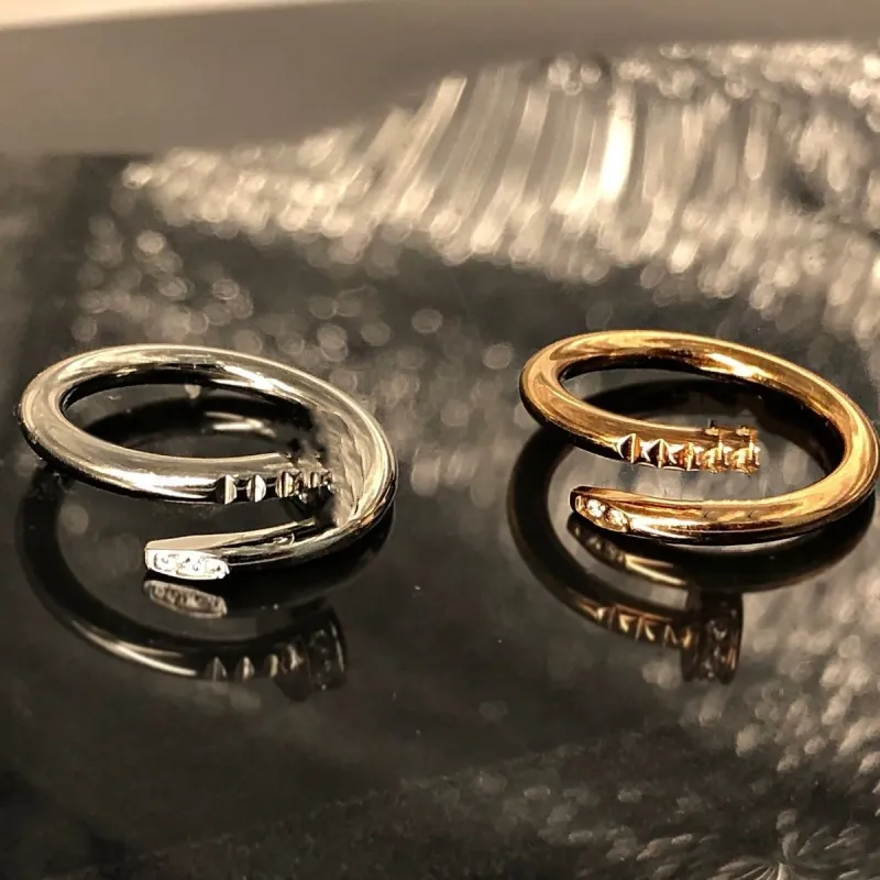jewelry love rings for mens luxury ring designer rings women mens Unisex Titanium Steel Anniversary Gift party Skeleton unisex