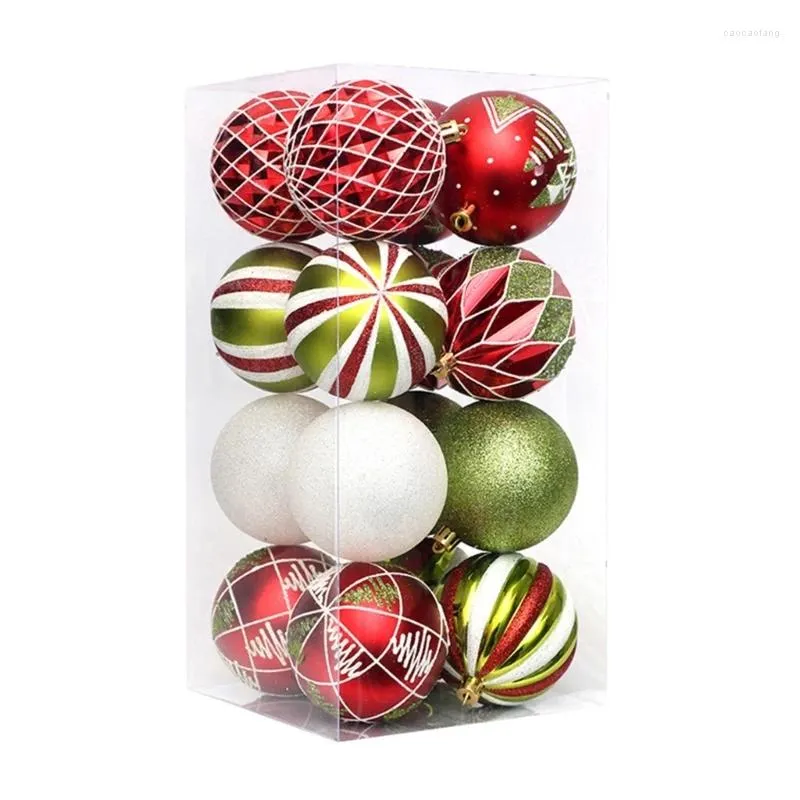 Décoration de fête, boules de noël festives de 8cm, ornement pour la maison, décoration intérieure/extérieure, livraison directe