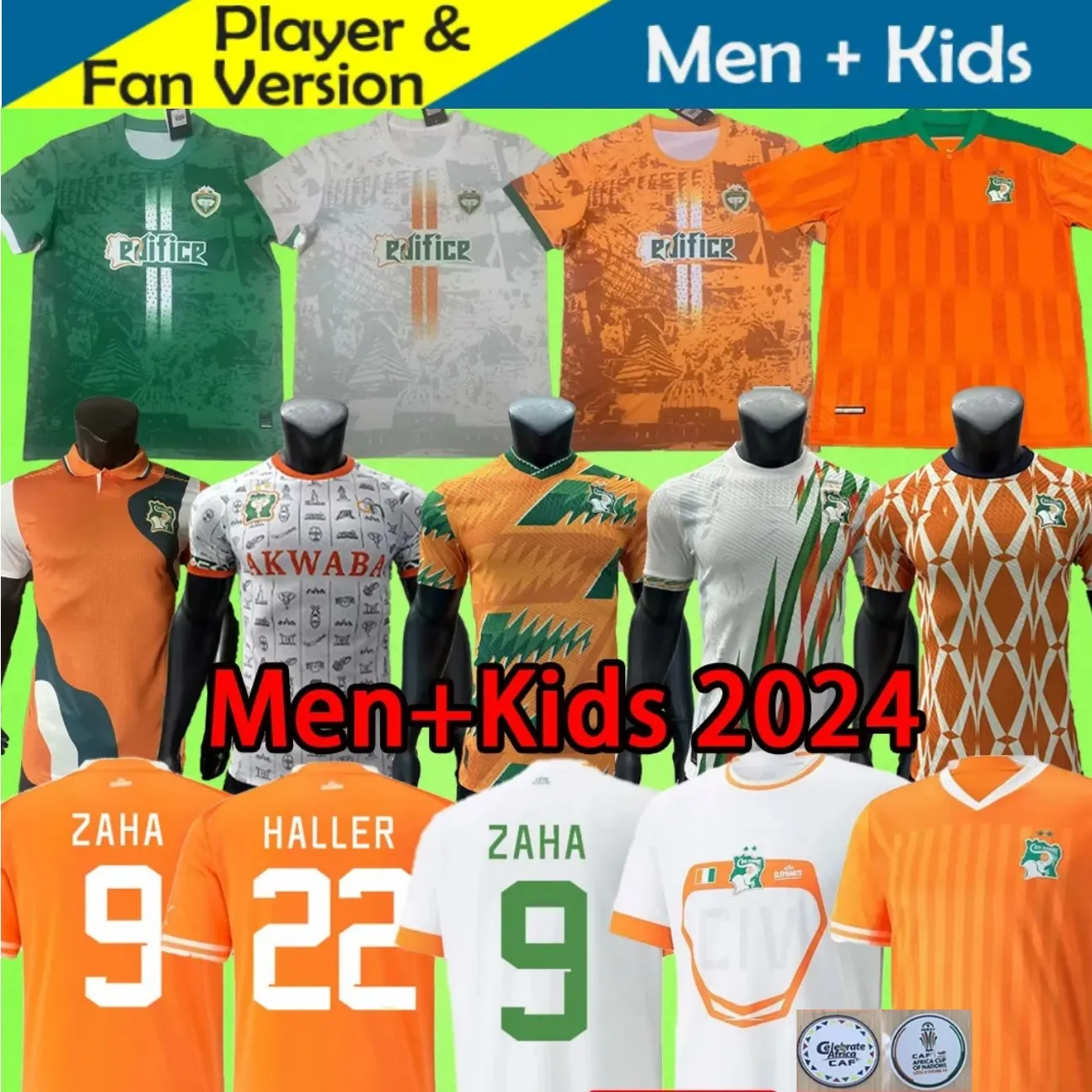 Cote D'Ivoire Soccer Jersey 23/24 Elephants Football Shirt, Fan Player  Versions Zaha, Konate, More! Hot Sale!