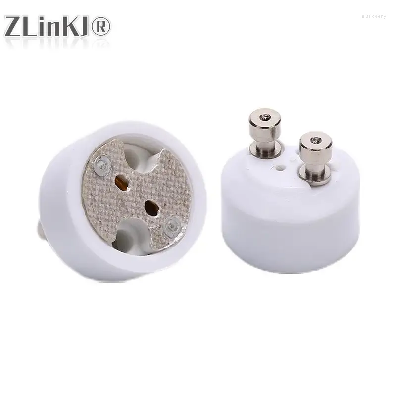 Lamba tutucuları Gu10 - MR16 Seramik soket tabanı Halojen LED Ampul G4 G45 Gy6.35 Pin Adaptör Dönüştürücü Tutucu