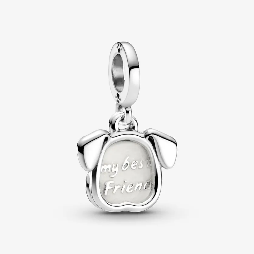 100% argento sterling 925 il mio cane da compagnia ciondola il fascino adatto al braccialetto europeo originale con ciondoli moda donna gioielli di fidanzamento di nozze Acc233p