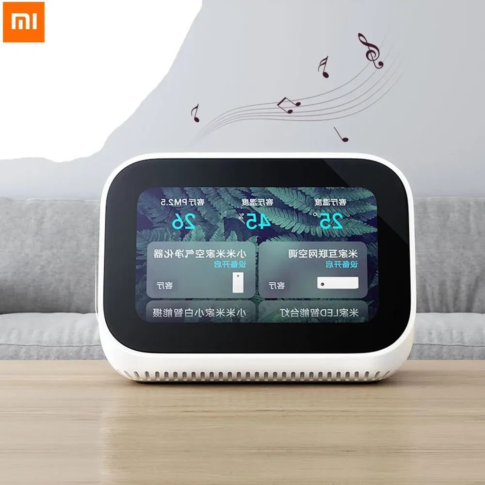 Haut-parleurs Xiaomi AI écran tactile haut-parleur Bluetooth 5.0 3.97 pouces affichage numérique réveil WiFi connexion intelligente pour Smart Mi haut-parleur