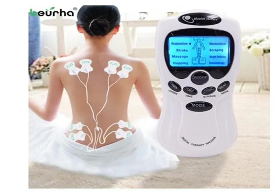 8 models Russian manual Electric herald Tens Acupuncture Body Massage Digital Therapy Machine For Back Neck Foot Leg health Care285259608