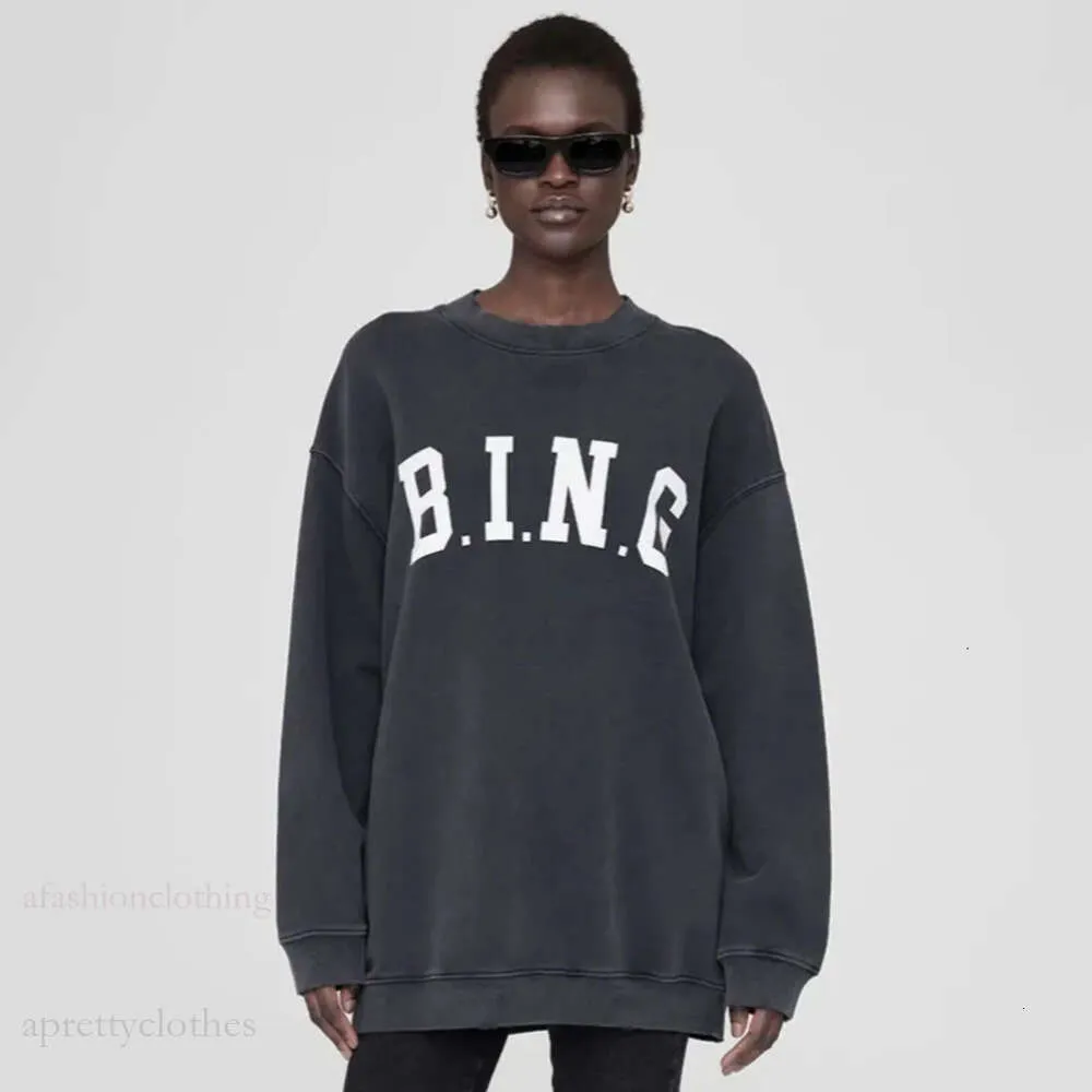 anines bing hoodie Designer Sweatshirts Zwarte annie bing hoodie Sport Classic Letter Cotton Pullover Jumper Casual Sweater Dames 721 750