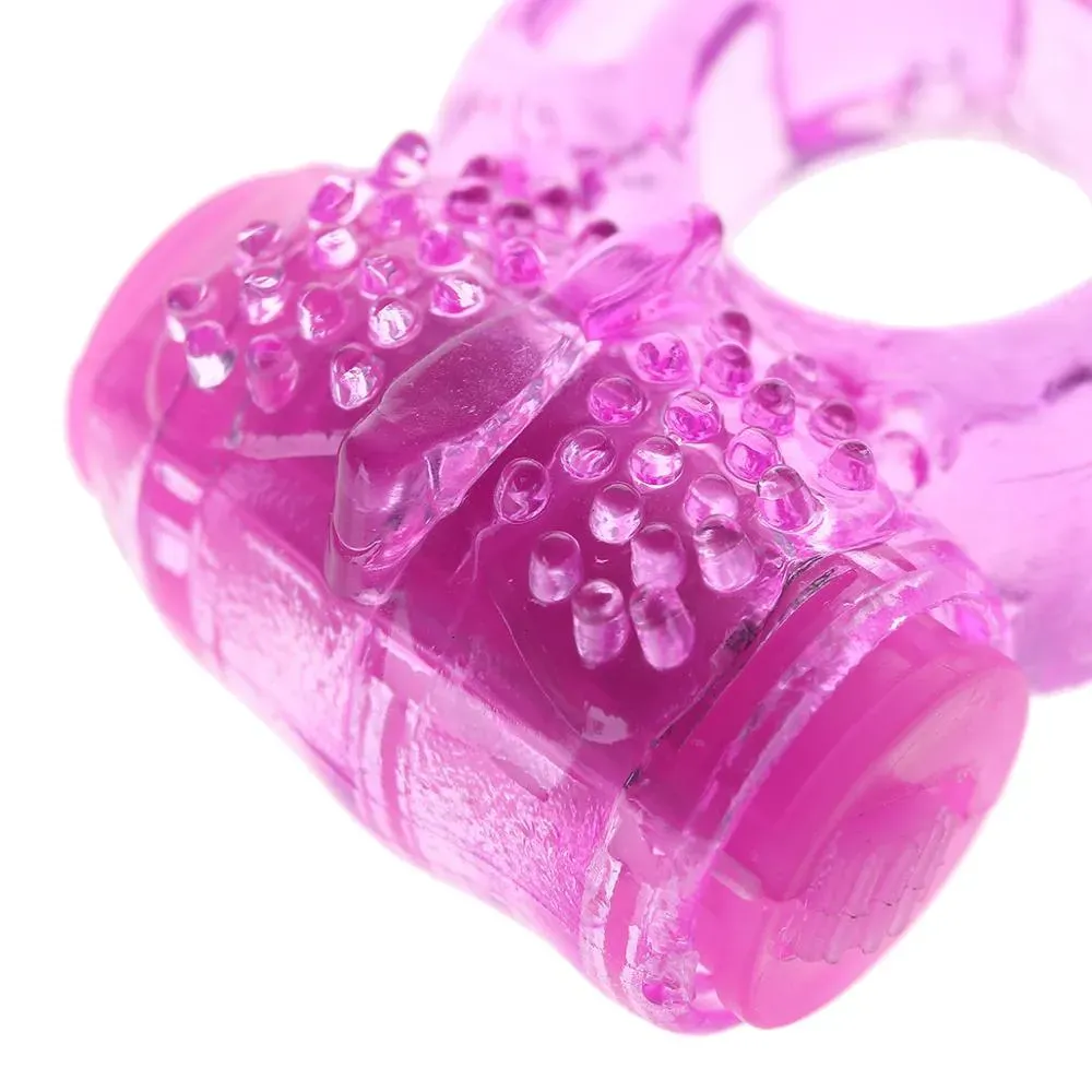 Stretchy Silicone Vibrating Penis Rings Cockrings Male Man Exercise Endurance Friction to Stimulate The Clitoris Adult Toys Erotic Sex Toy Vibrators YL0406