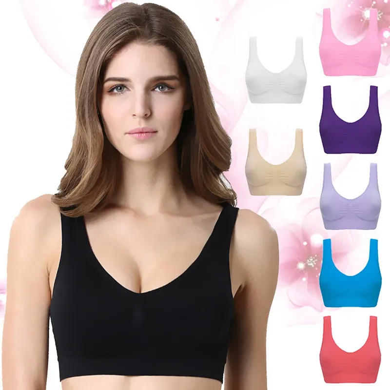 Outfits 3pcs/lot Seamless Bra with Pads Plus Size Bras for Women Active Bra Wireless Brassiere Push Up Big Size Vest Ecmln Dropshipping