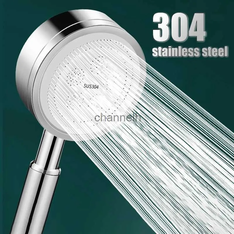 Bathroom Shower Heads 304 Stainless Steel Showerhead Pressurized Head Detachable High Pressure Accessories YQ240228