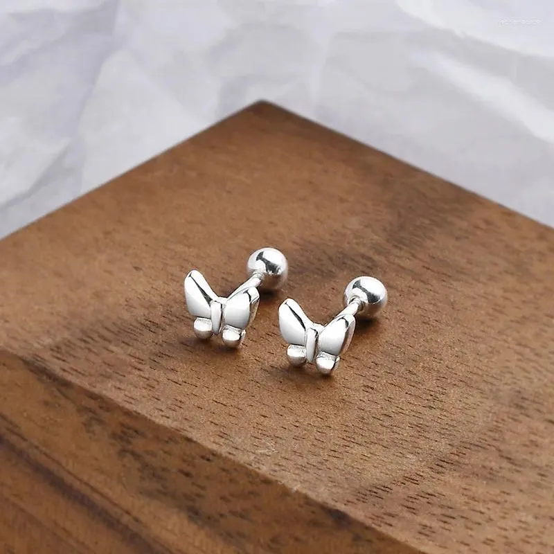 Boucles d'oreilles Uniorsj en argent Sterling 999, bijoux délicats et jolis petits papillons pour femmes