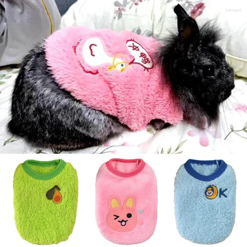 Costumes de chat chaud polaire cochon d'inde vêtements mignon imprimé pull pour animaux de compagnie pour petits animaux Chinchilla Hamster pulls