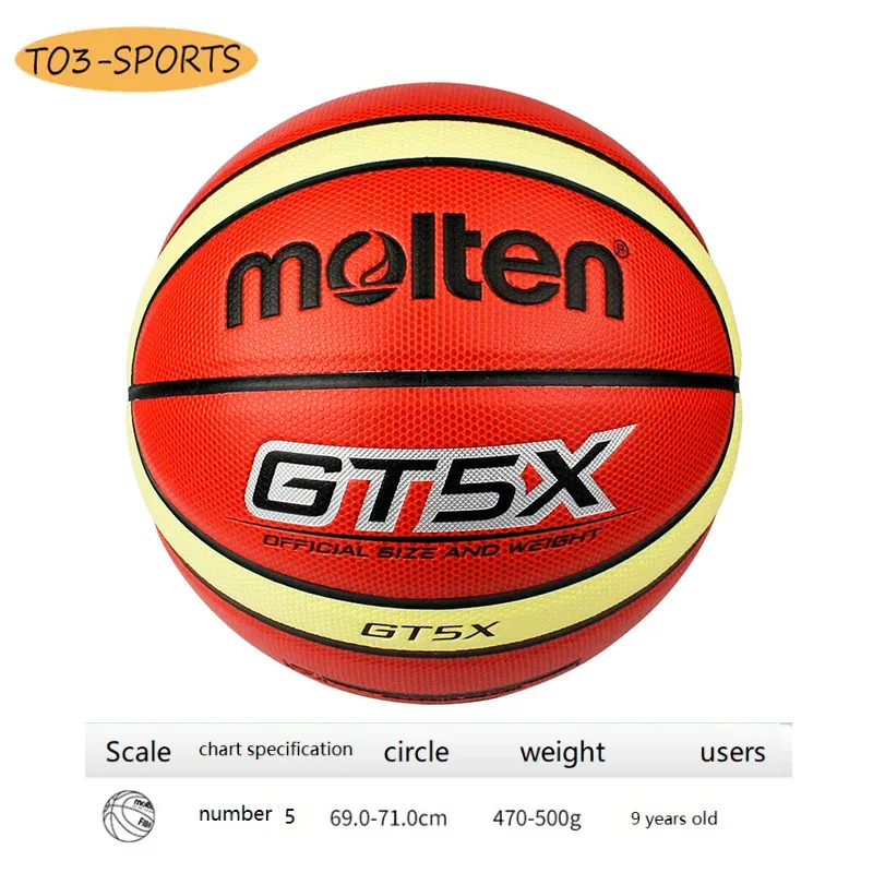 Goods Motel Gt5x Basketball for Kids under 10 Pu Leather Size 5 Outdoor Indoor Basketball Ball Training Basket Ball