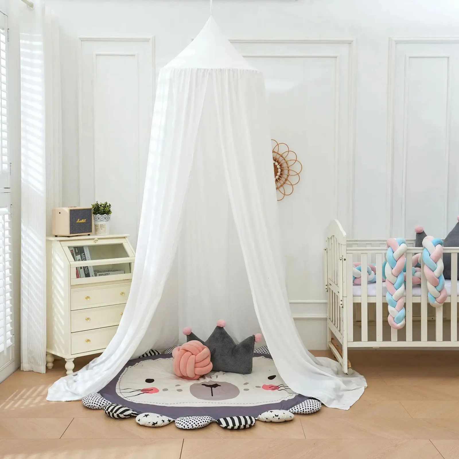 Princess Mosquito Net Swinging Crib Bedding Dome Tent Awning For Girls Room With Sky Decoration And Hanging Bed Canopy Curtain Perfect Play Tent For Children 240220 From Huo07 35.16 DHgate.Com
