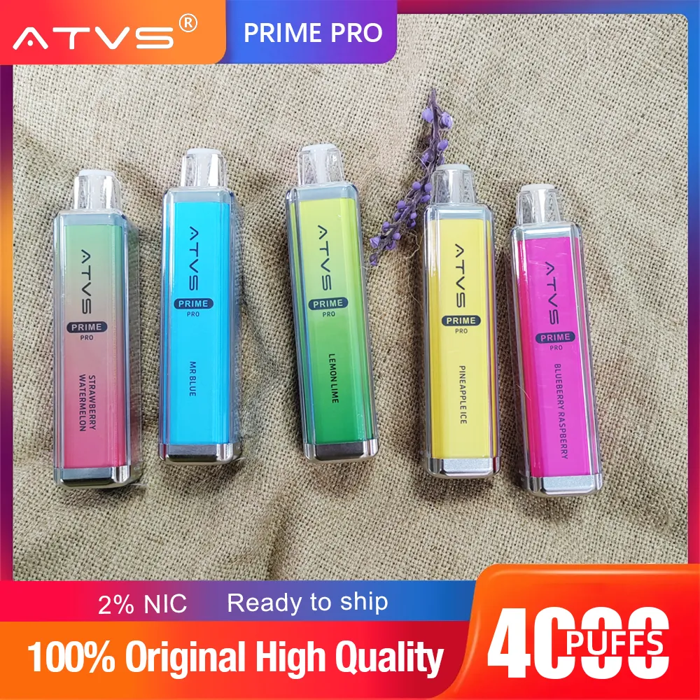 Original ATVS 14K Puffs Mega Disposable Vapes Mesh Coil With 1500Mah Battery