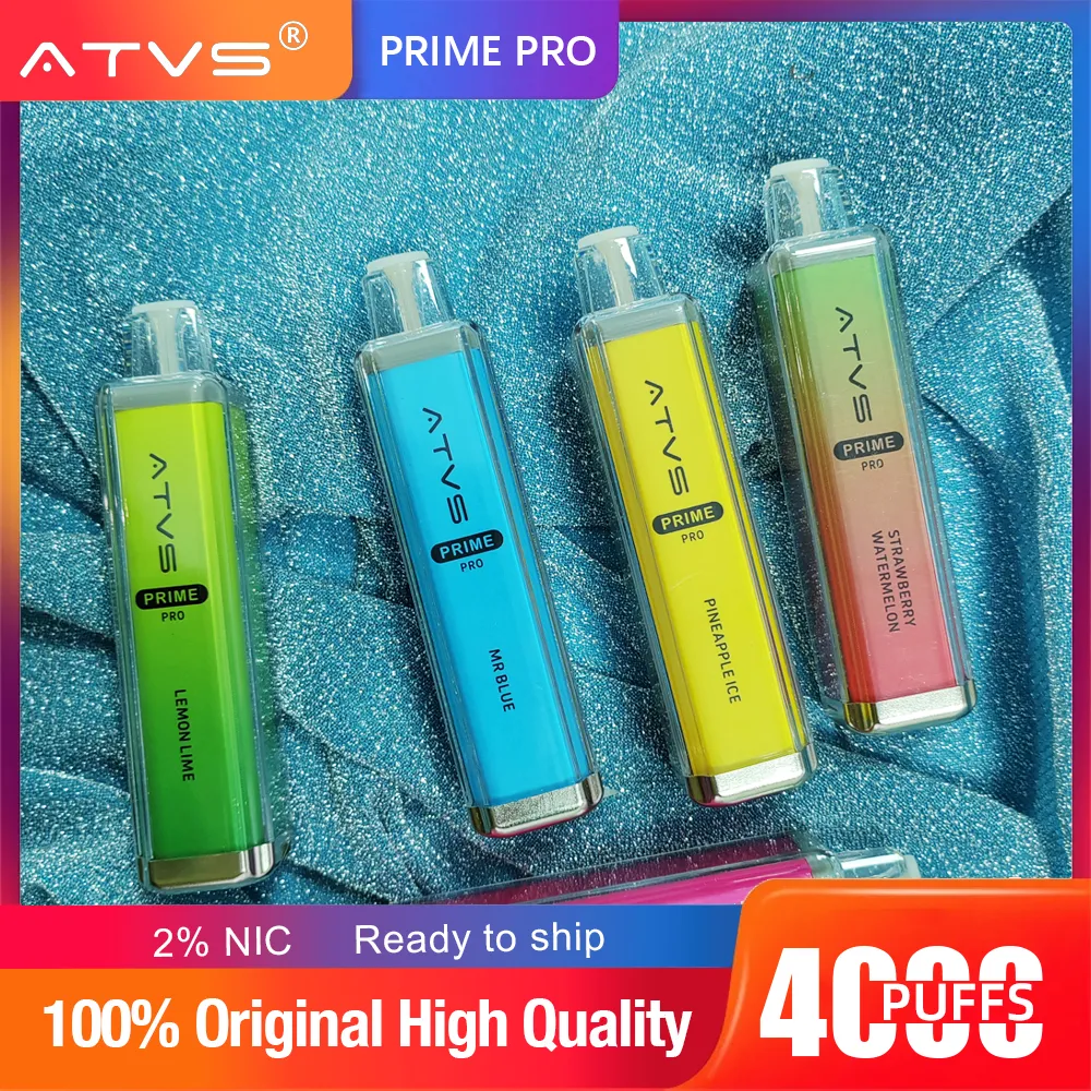 ATVS Vapes Monouso 4000 P Vapors Pod 2% 10Ml Cartuccia preriempita Pod Device1500MAH Non ricaricabile Ecig 4000puffs