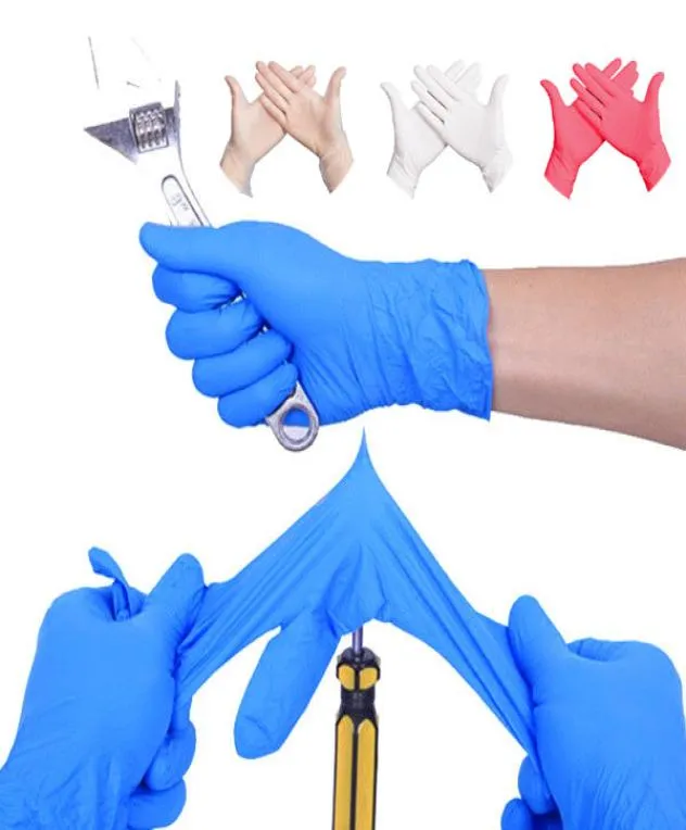 Gants en Latex Nitrile nettoyage universel antiacide multifonctionnel cuisine alimentaire cosmétique gants jetables 100 pièces navire 88800112943224