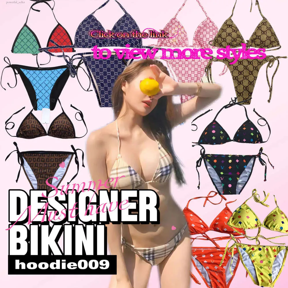 Bikini Designer Swimsuit Swimwear Womens Bathing Suit Holiday Seaside Neck Tie Swim Wear Bikinis Size S-XL 292
