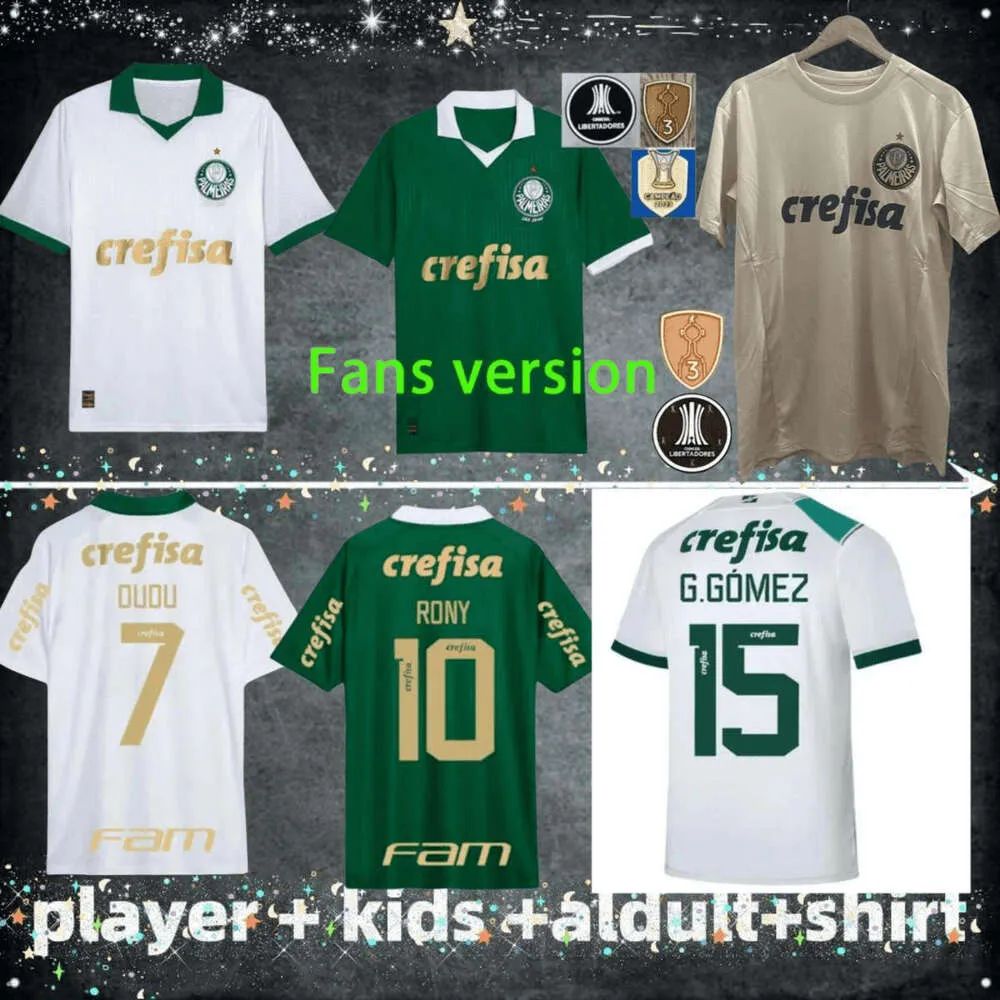 NOWOŚĆ 24 25 25 Palmeiras Soccer Jerseys Men Home Sets Zestaw dla dzieci 2024 2025 Endrick Dudu Rony G.Gomez Estevao Veiga M.Lopez Murilo Piquerez Football Fan Player 2021 Women Women Women Women Women