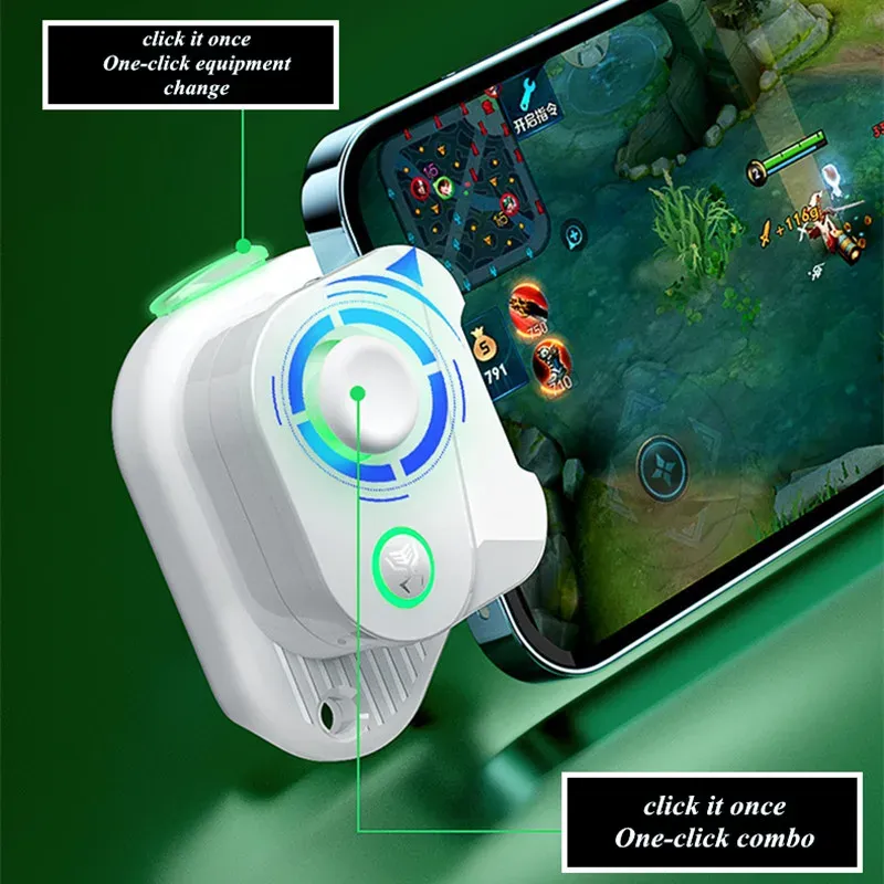 Joysticks BluetoothCompatibleコントローラーモバイルゲームPUBG/COD/WILD RIFT/GENSHIN GAMEPAD Joystick for iOS Androidの移動ロッカーハンドル