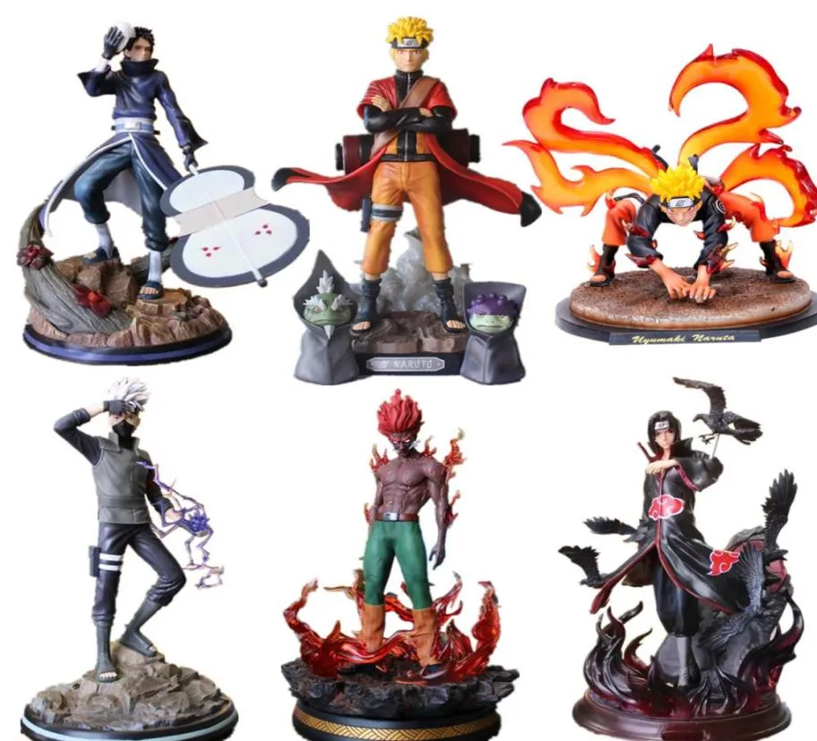 彫像PVCフィギュアカカシオビトマイトガイイタチ京都shippudenアニメの置物uzumaki Toys T2001177901723