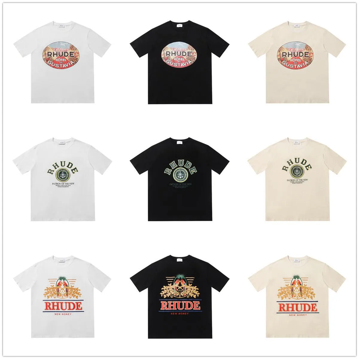 Designer Hommes T-shirts High Street Lâche Demi-manches Harajuku Couple Street Surdimensionné Pur Coton Top American Vintage Daisy Imprimer T-shirt à manches courtes pour femme