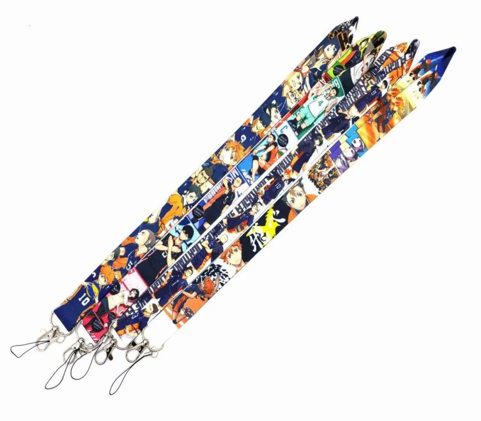 Klassisches Haikyuu japanisches Anime-Lanyard-Schlüsselanhänger, Ausweishülle, Pass-Handyanhänger, Abzeichen, Taschenhalter, Schlüsselhalter, Accessor3794005