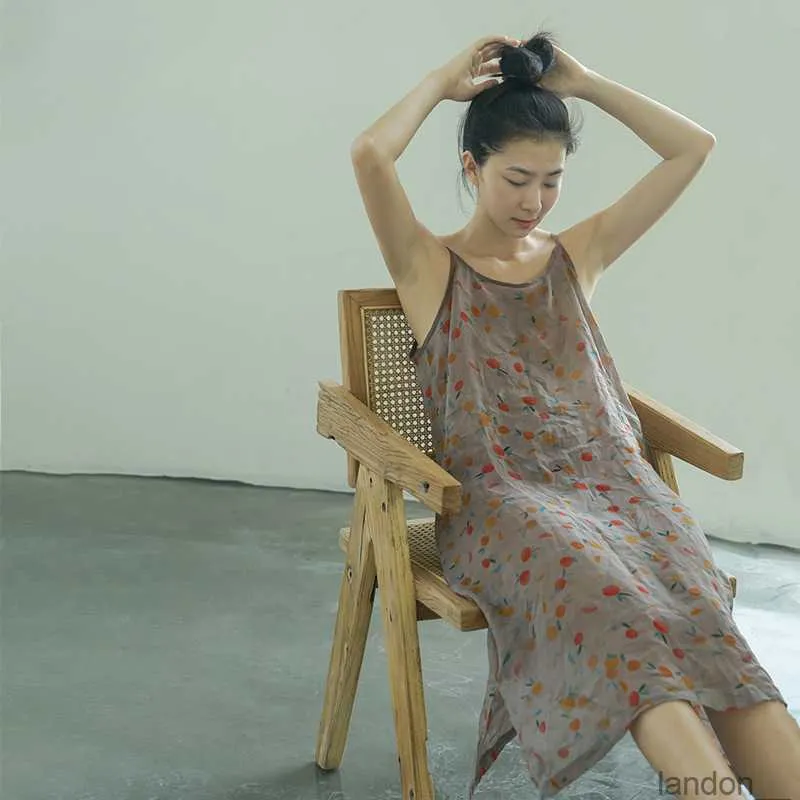 Литературно-художественное забавное фрагментированное платье с длинными ремнями Ramie, удобное потертое платье с длинной юбкой D22240