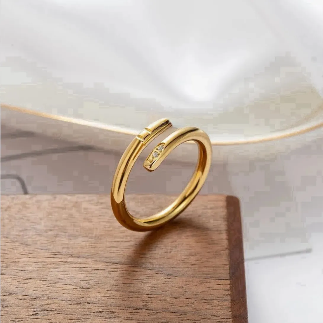 Luxury Classic Nail Ring Designer Ring Fashion Unisex