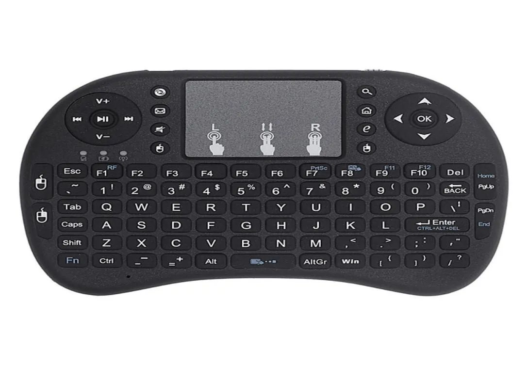 Retroiluminado i8 mini teclado sem fio 24ghz idioma francês air mouse touchpad normal i8 controle remoto para android tv box1307743