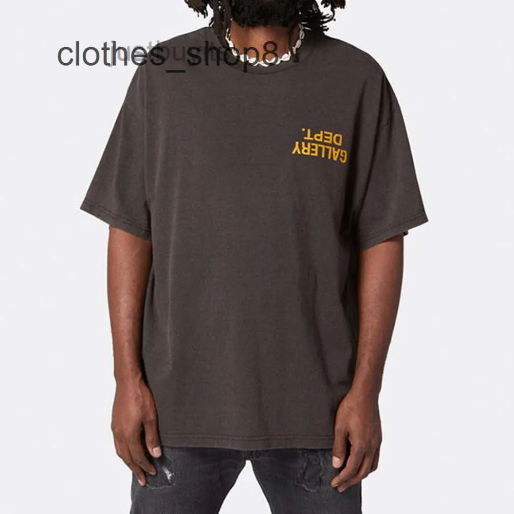 Designer-T-Shirts, Herrenpullover, Gallerydepttes-T-Shirts, Ins-amerikanische Modemarke, umgekehrter Buchstabe, bedruckt, Rundhals-T-Shirt, Herren, große Kurzarm-K2YO