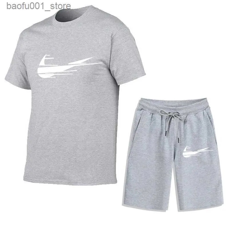 Men's Tracksuits Summer designer shirt Mens Sets Jogger Sweatshirts mens shorts Suit Men Women Short Pants T-shirt Pullover Man Casual dunk sportswear Q240228