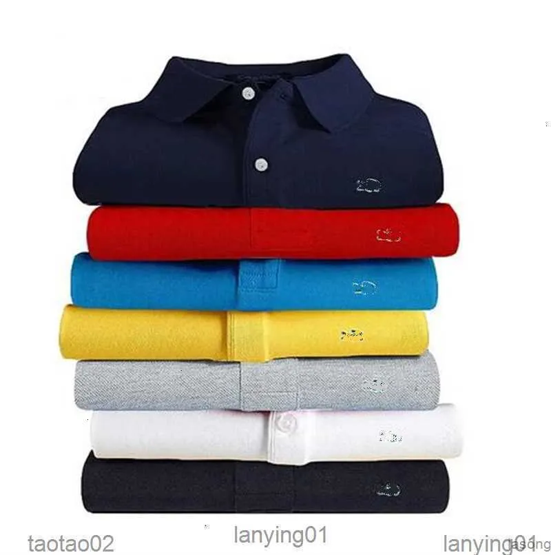 Haute qualité hommes coton brodé Polo 2023 été nouveau haut de gamme affaires décontracté revers à manches courtes T-shirt haut S-6xlz78f