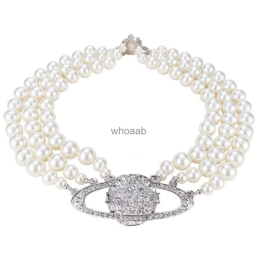 Halsband designer märke halsband klassiska kvinnor halsband tungt multi lager pärlhalsband lady party smycken 240228